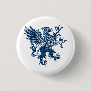 Griffin - Indigo Blue Style 3 Cm Round Badge