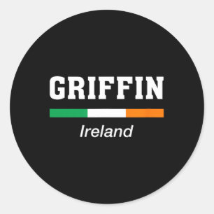 Griffin Irish Family Name St Patricks Day Ireland Classic Round Sticker