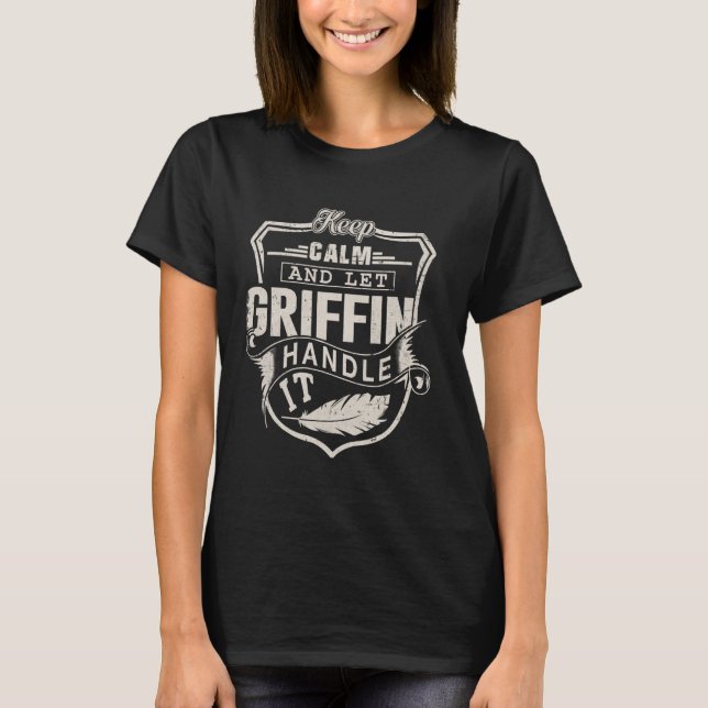 Griffin Last Name Shirt Griffin Name Birthday (Front)