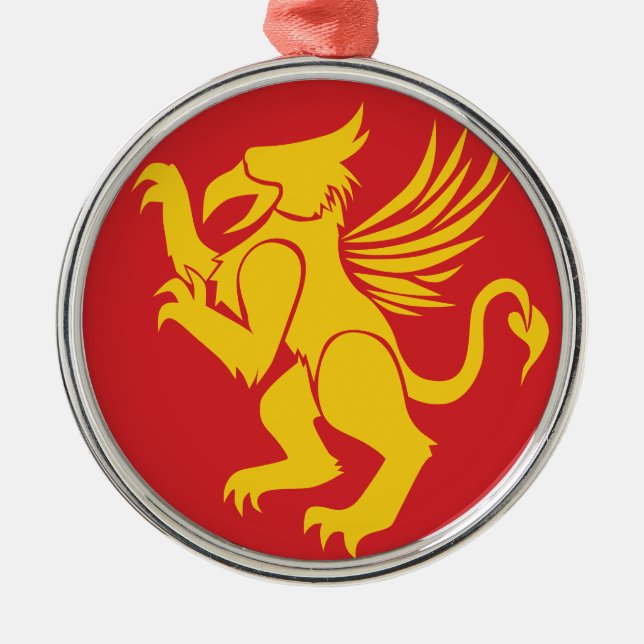 Griffin Metal Tree Decoration (Front)