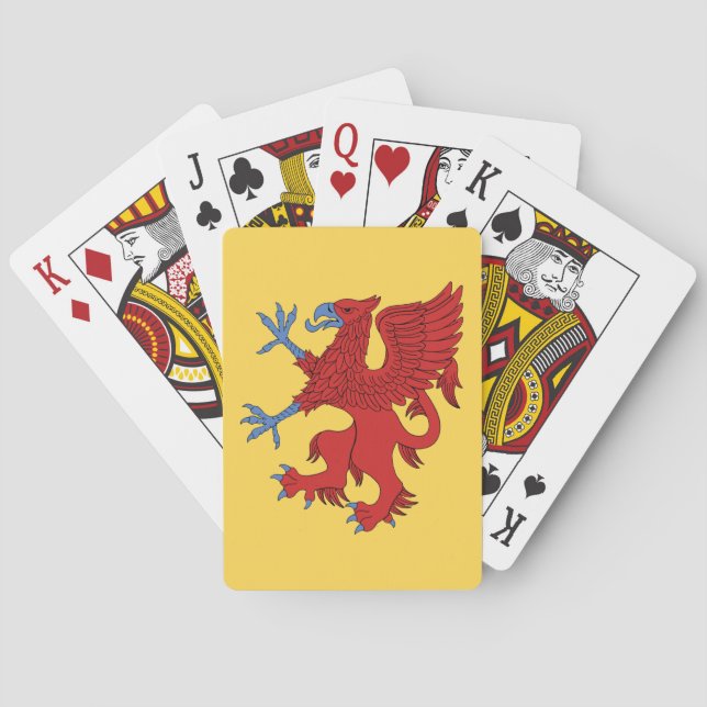 Griffin Rampant Gules Playing Cards (Back)