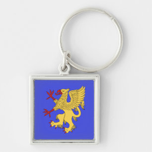 Griffin Rampant Or Key Ring