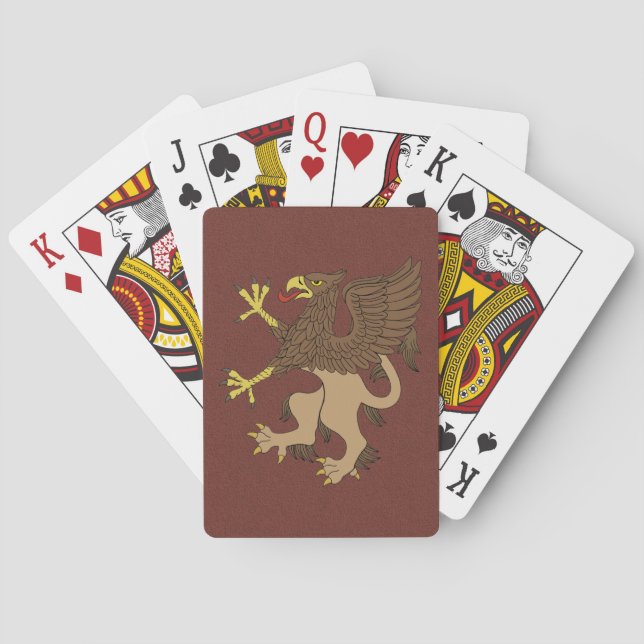 Griffin Rampant Playing Cards (Back)