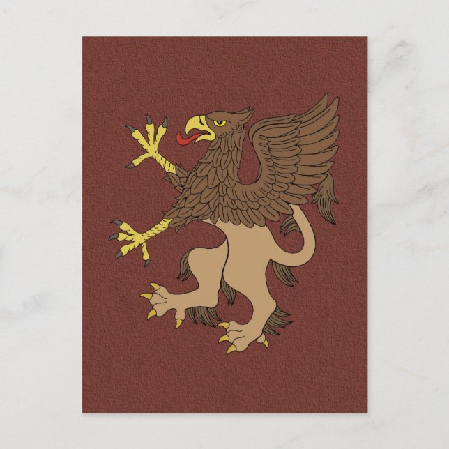 Griffin Rampant Postcard (Front)