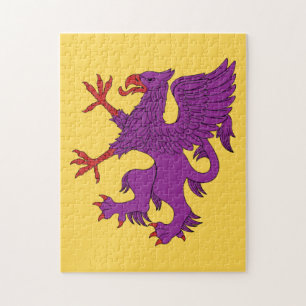 Griffin Rampant Purpure Jigsaw Puzzle