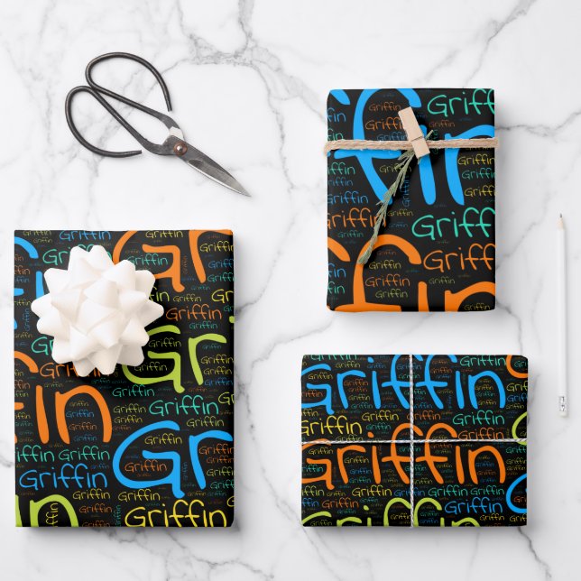 Griffin Wrapping Paper Sheet (Front)