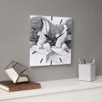 Griffins sculpture monochrome pencil Art