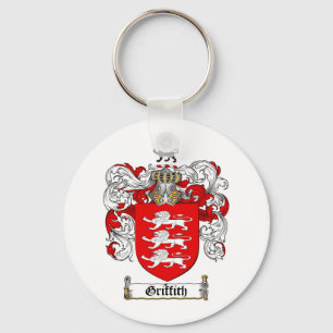 GRIFFITH FAMILY CREST - GRIFFITH COAT OF ARMS KEY RING