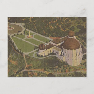 Griffith Observatory Wedding Escort Card Postcard