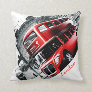GRIG-STYLE London BusThrow Pillow 16" x 16"