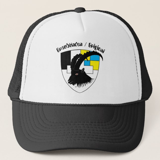 Grigioni Svizzera Mütze Trucker Hat (Front)