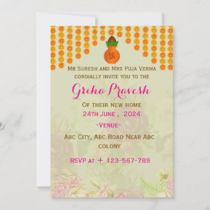 Grihapravesh Invitations 