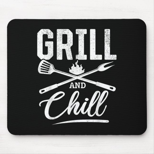 Grill And Chill Bbq Grilling Tools Bbq Lover &amp; Mouse Mat (Front)
