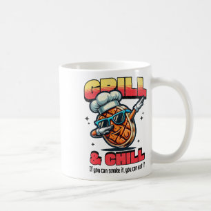 Grill And Chill Funny Bbq Dab Grilled Steak Food L Coffee Mug