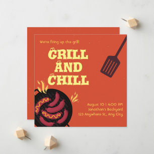 Grill And Chill Invitation & Announcement