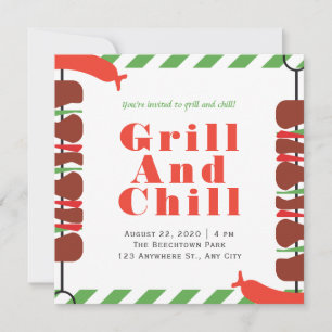 Grill And Chill Invitations & Announcements