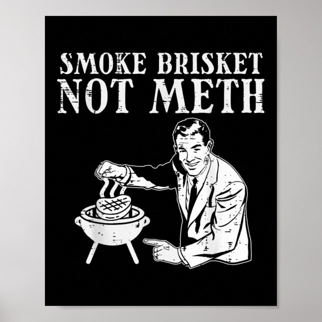 Grill Brisket Fun Bbq Barbecue Meat Grilling Maste Poster (Front)