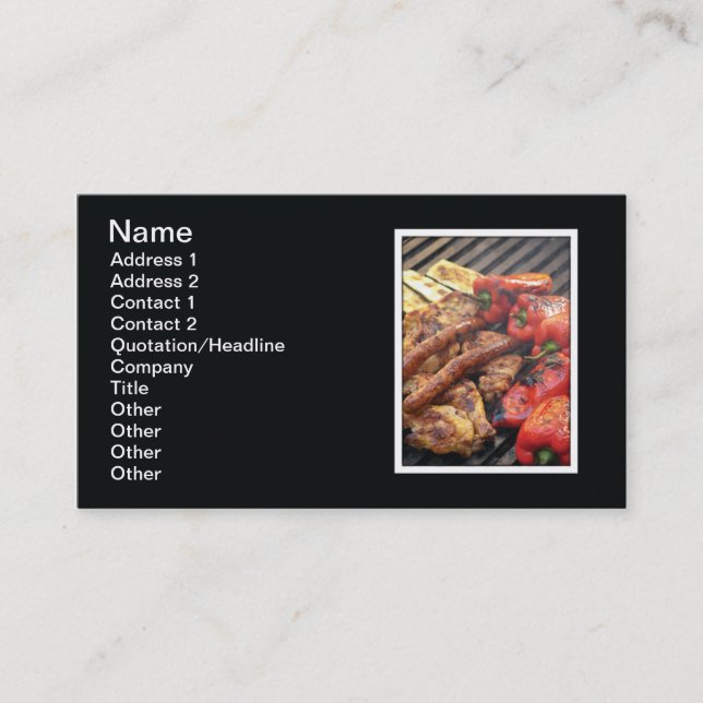 Grill Business Card (Front)