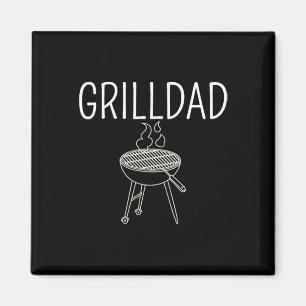 Grill Dad - Dad Of The Year Funny Bbq Expert Smoke Magnet
