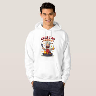 Grill Dad Unlocked – Funny BBQ Chef Dad Design" Hoodie