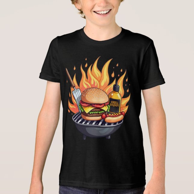Grill Daddy BBQ Master Tri-Blend Shirt (Front)