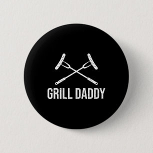 Grill Daddy Funny Fathers Day Gift-grillfather-gri 6 Cm Round Badge
