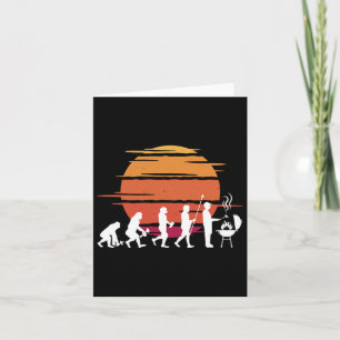 Grill Evolution Vintage Father's Day Grill Bbq Sea Card