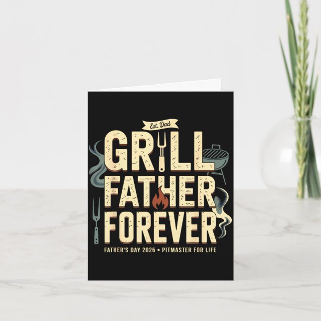 Grill father forever bbq pitmaster 2026 cooking card (Front)