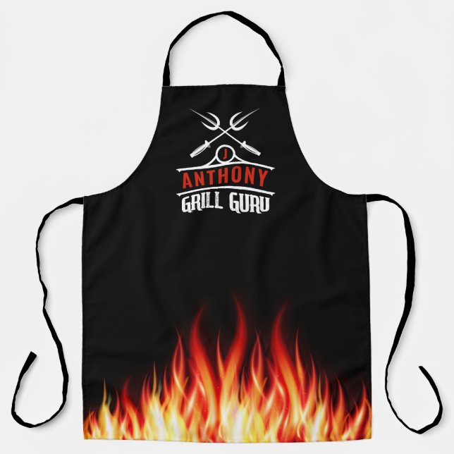 Grill Guru Personalised Apron Barbeque Master (Front)