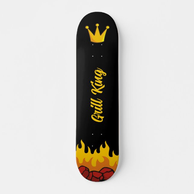 Grill King Crown Skateboard (Front)