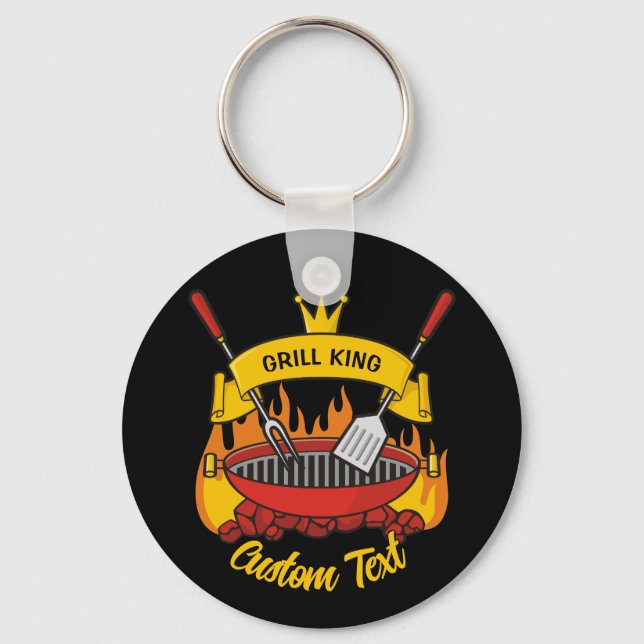 Grill King Key Ring (Front)