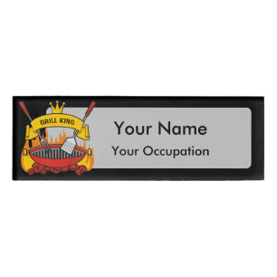 Grill King Name Tag