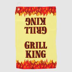 Grill King Red Flames BBQ Towel