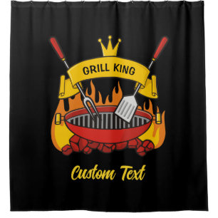 Grill King Shower Curtain