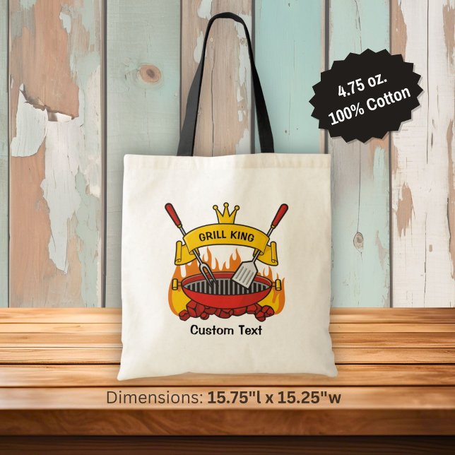Grill King Tote Bag (Creator Uploaded)