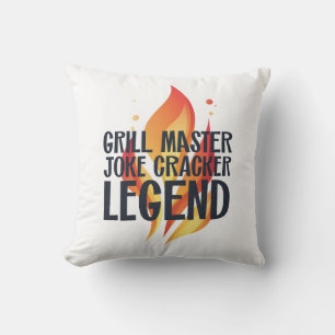 Grill Legend BBQ Poster Cushion