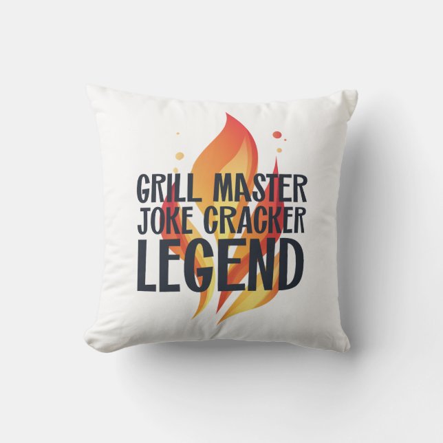 Grill Legend BBQ Poster Cushion (Front)