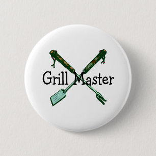 Grill Master 6 Cm Round Badge