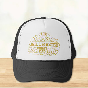 Grill Master and Best Dad Ever Fathers Day Trucker Hat