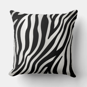 Grill Master Balck White Animal Print Pillow