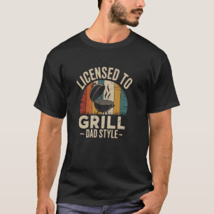 Grill Master, BBQ lover, Father Day Gift, Retro Vi T-Shirt
