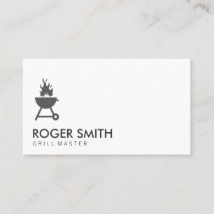 Grill Master BBQ Pit Business Card