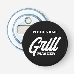 Grill Master beer bottle opener gift for BBQ chef
