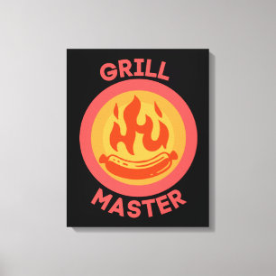 GRILL MASTER CANVAS PRINT