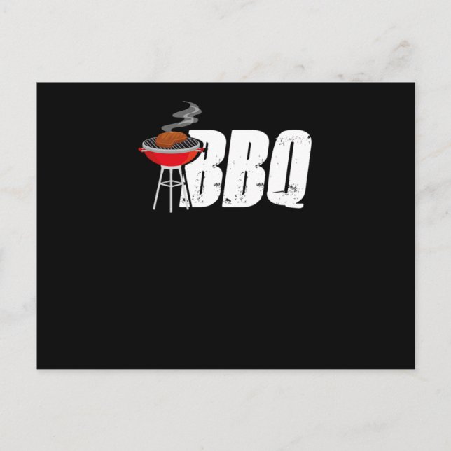 Grill Master Chef Cook Culinarian BBQ Cookout Barb Postcard (Front)