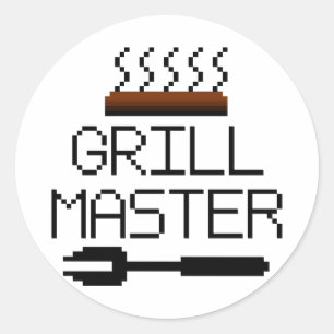 GRILL MASTER CLASSIC ROUND STICKER