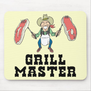 Grill Master Cowboy Mouse Mat