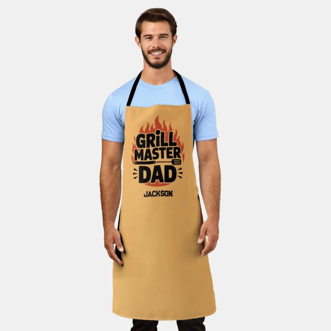 Grill Master Dad Apron (Worn)