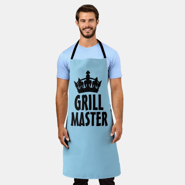GRILL MASTER DAD FATHER'S DAY FUNNY APRON (Worn)