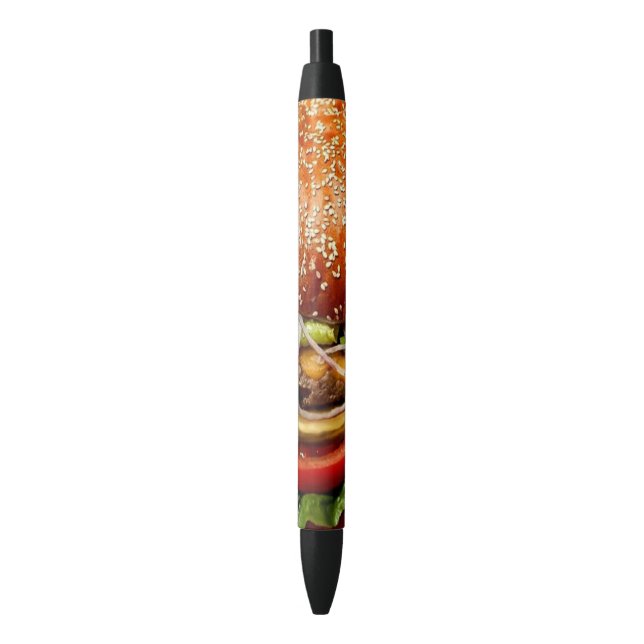 grill master father's day hamburger cheeseburger black ink pen (Front Vertical)